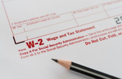 Picture of W-2 Reprint Fee